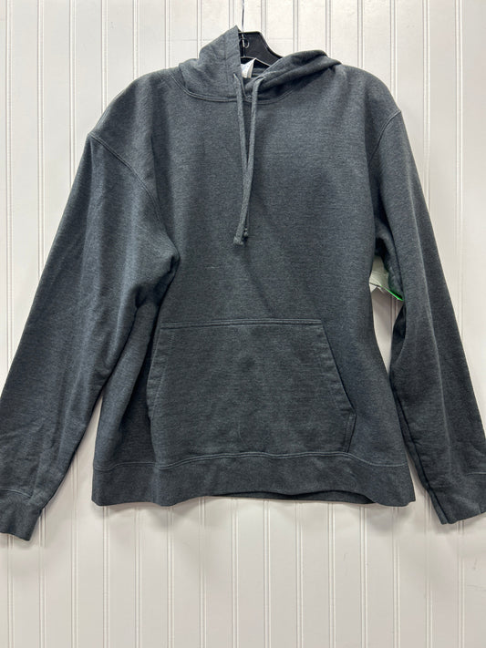 Sweatshirt Hoodie By Port & Company In Grey, Size:L