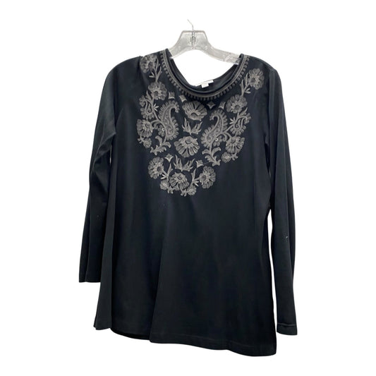 Top Ls By J. Jill In Black, Size:Mp