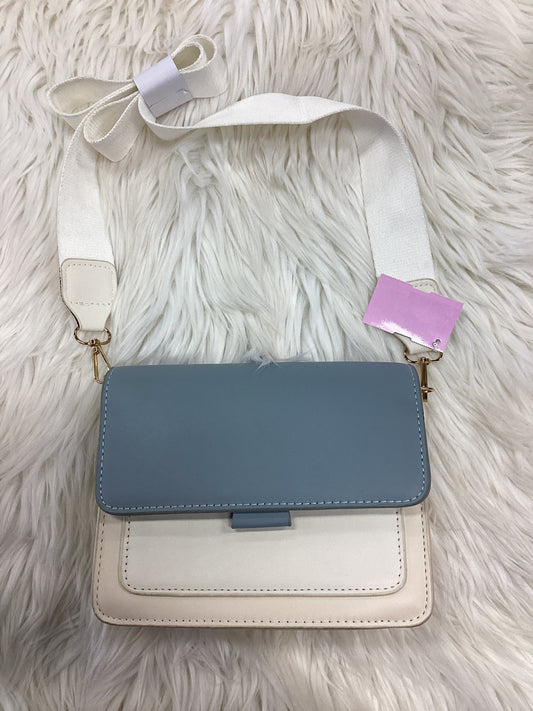 Handbag By Cmc In Blue & Cream, Size:Small