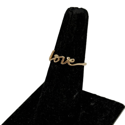 Tiffany & Company Paloma's Graffiti 18k LOVE Luxury Ring, Size: 7