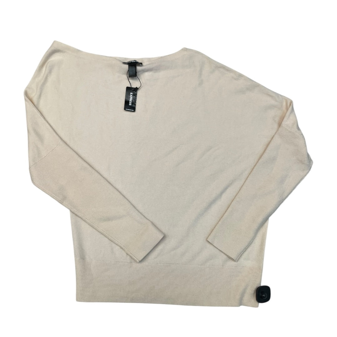 Sweater By Express In Cream, Size:L