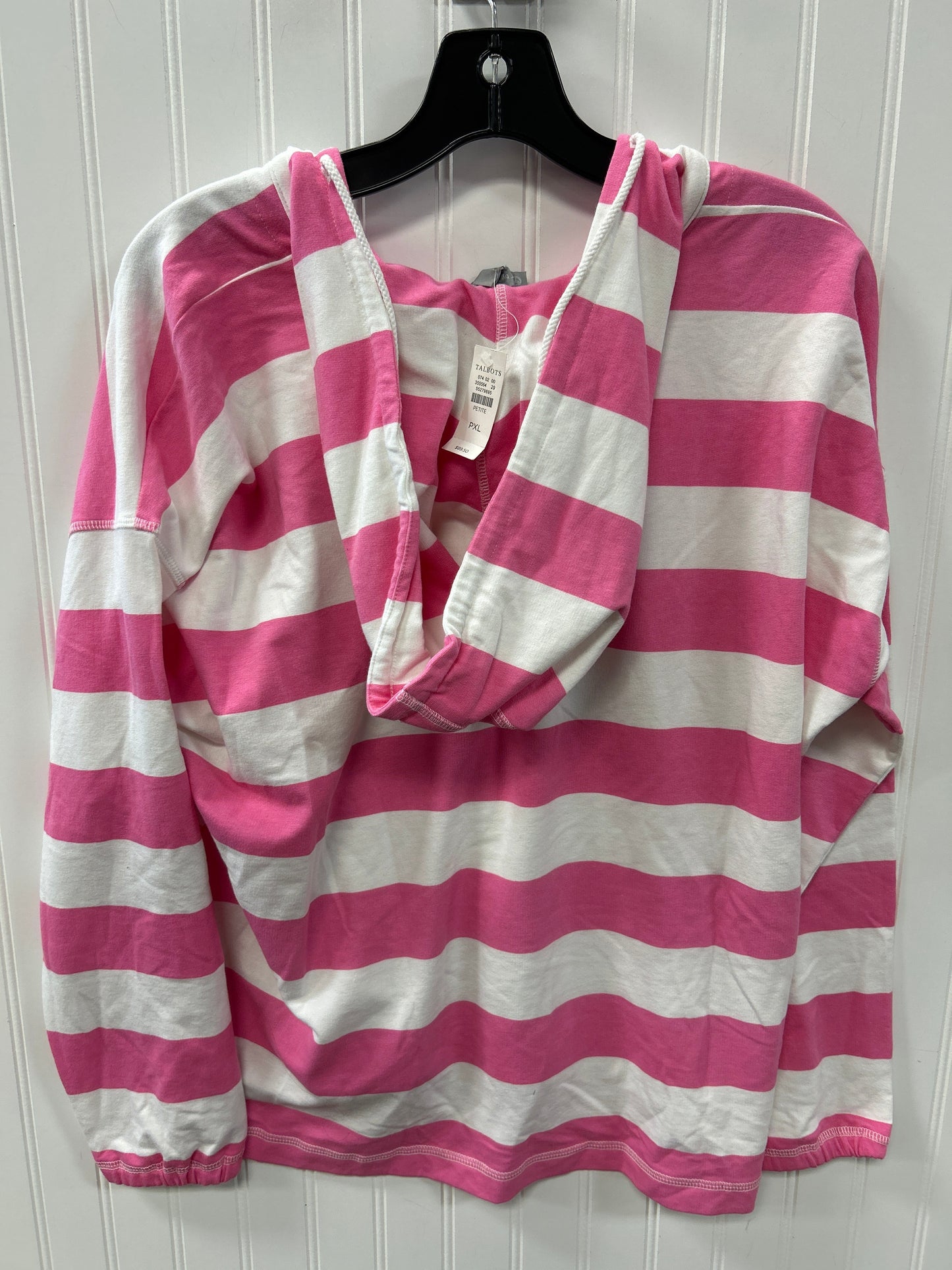 Top Ls By Talbots In Pink & White, Size:Xlp
