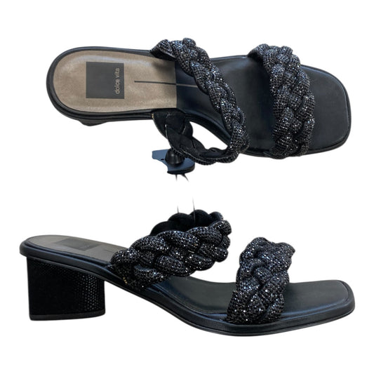 Sandals Heels Block By Dolce Vita In Black, Size:9