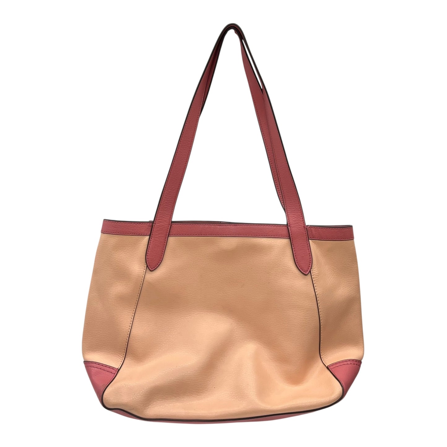 Handbag Designer By Coach In Peach, Size:Medium