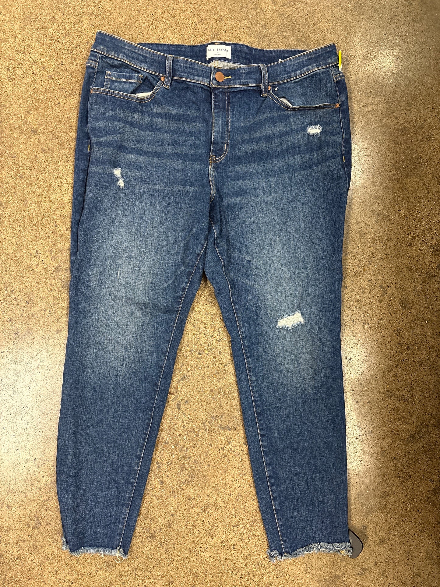 Jeans Skinny By Lane Bryant In Blue Denim, Size:22