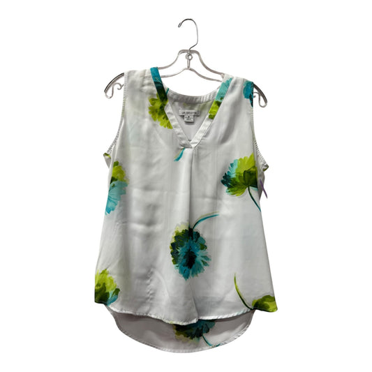 Top Sleeveless By Liz Claiborne In White, Size:M