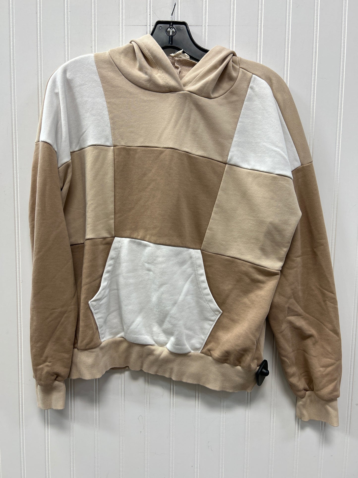 Sweatshirt Hoodie By Hem & Thread In Cream, Size:S