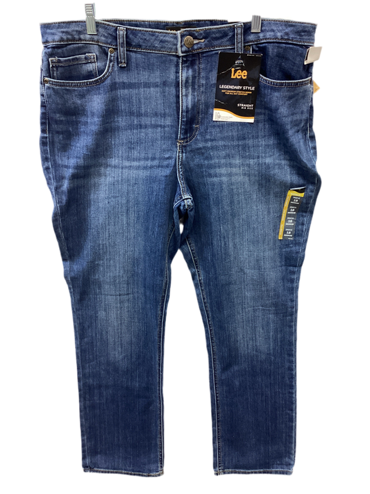 Jeans Skinny By Lee In Blue Denim, Size:18