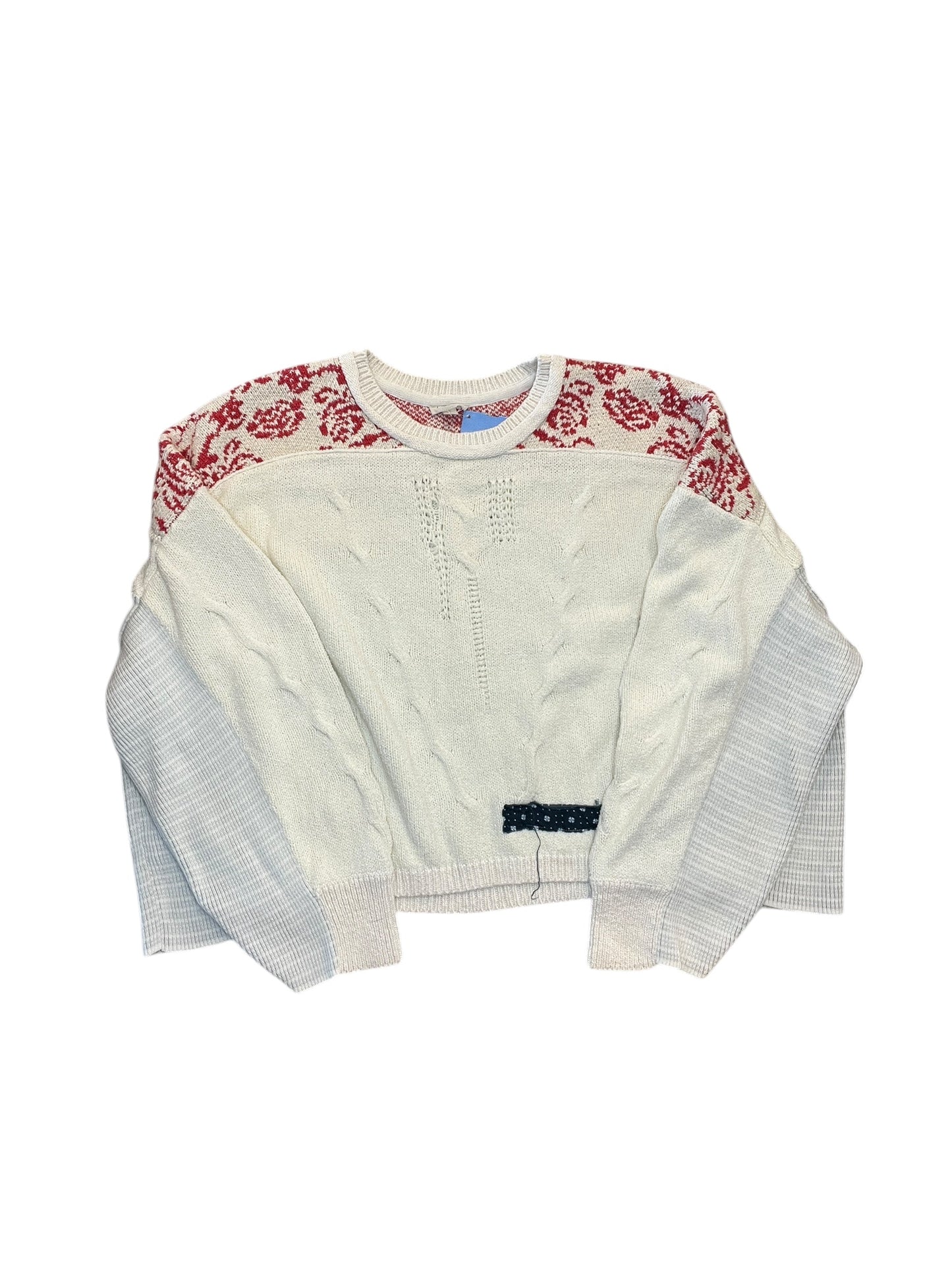 Sweater By Pilcro In White, Size:L