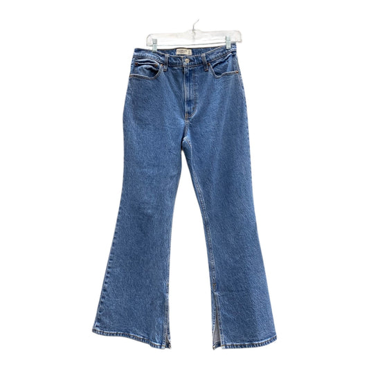 Jeans Wide Leg By Abercrombie And Fitch In Blue Denim, Size:10