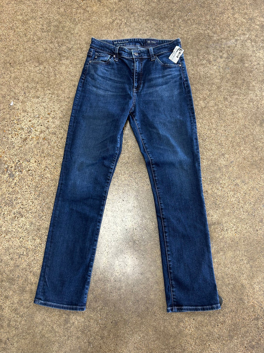 Jeans Straight By Adriano Goldschmied In Blue Denim, Size:6