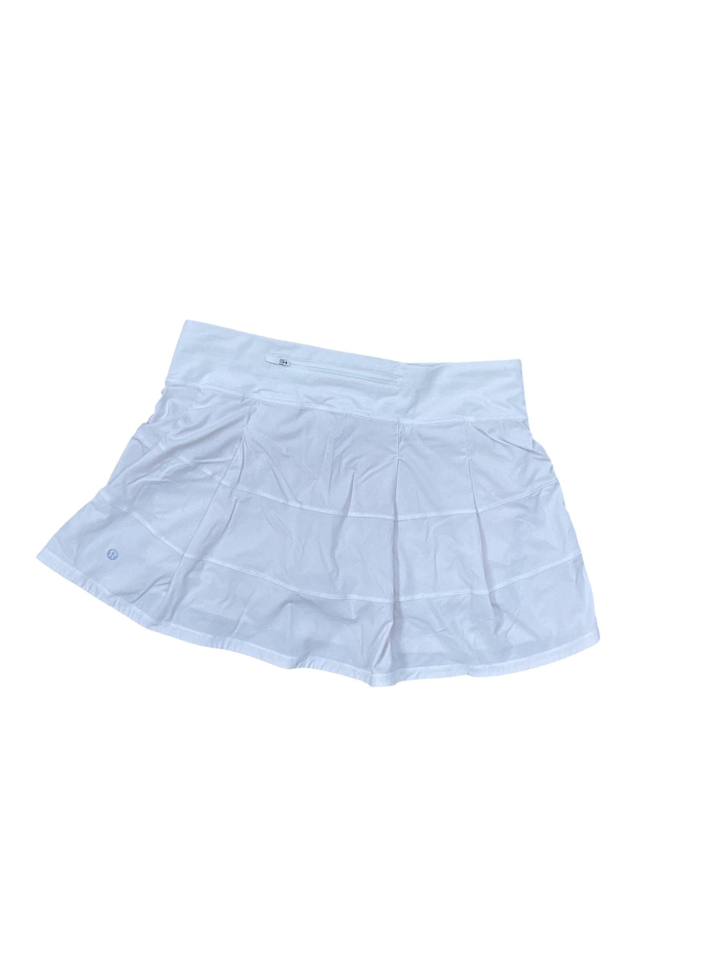 Athletic Skort By Lululemon In White, Size:M