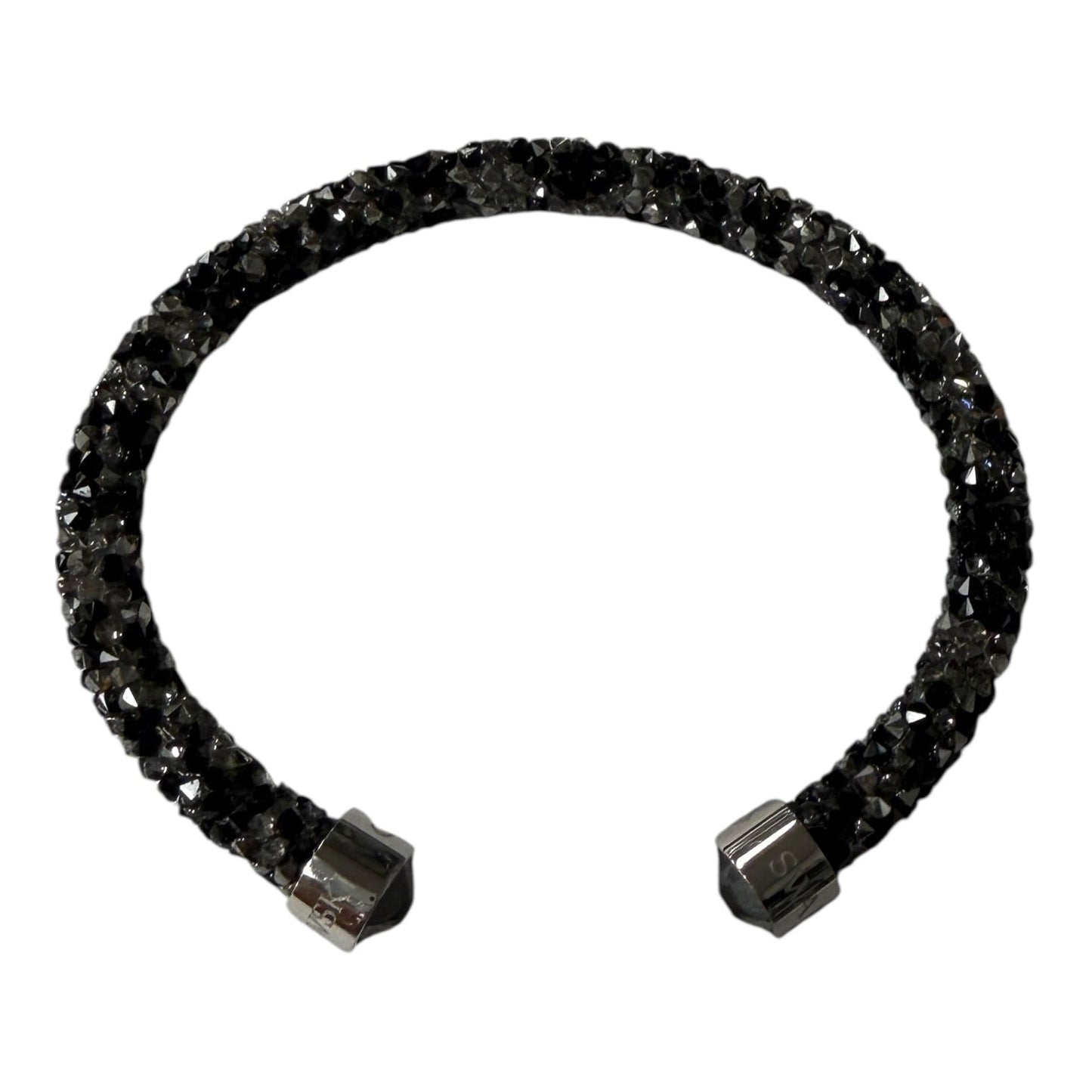 Bracelet Designer By Swarovski In Black & Silver