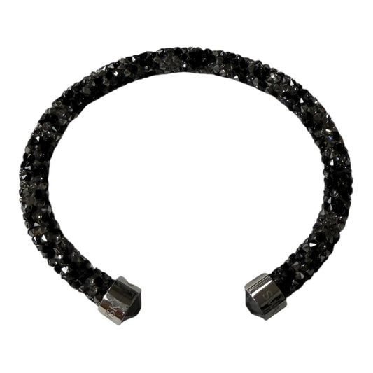 Bracelet Designer By Swarovski In Black & Silver