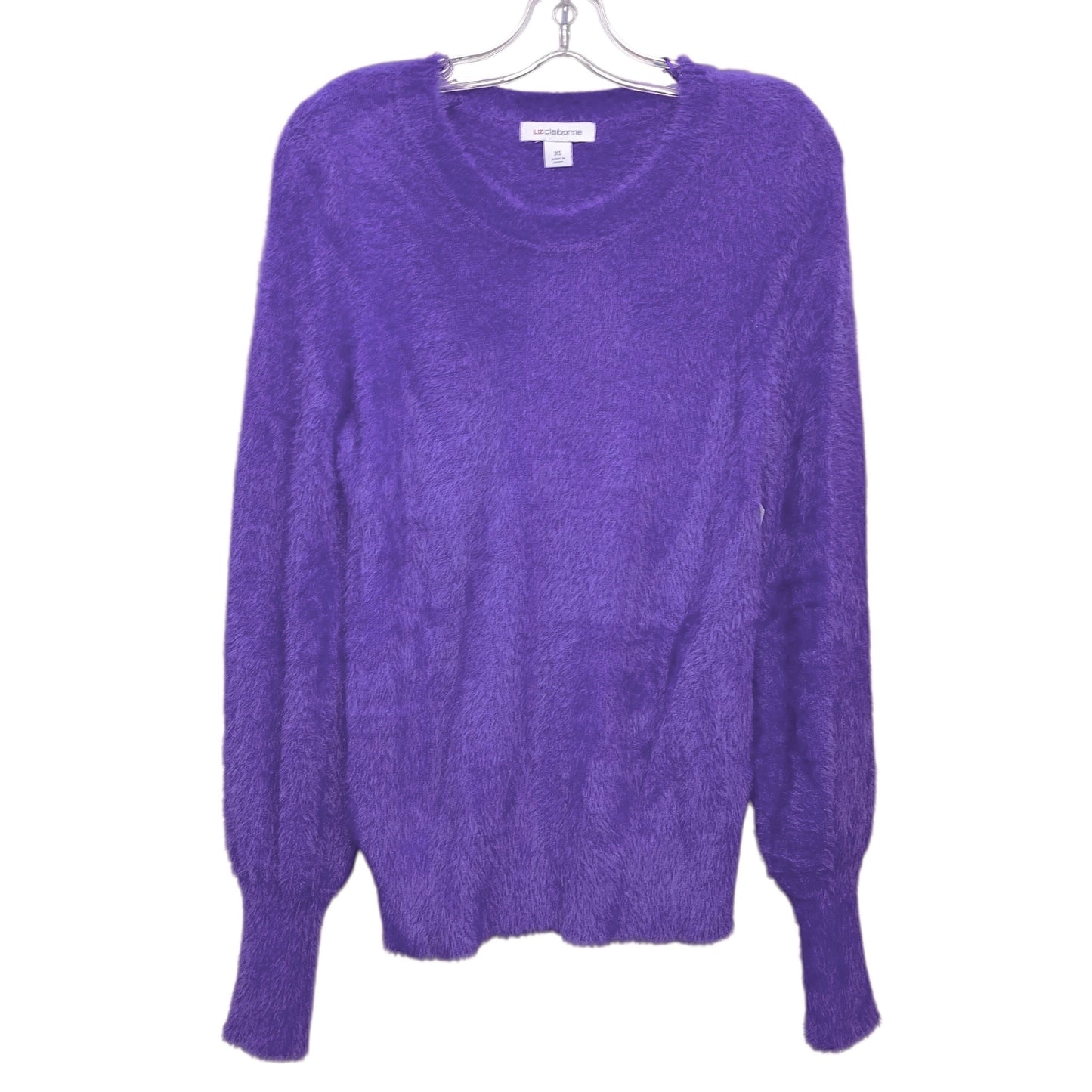 Sweater By Liz Claiborne In Purple, Size:Xs