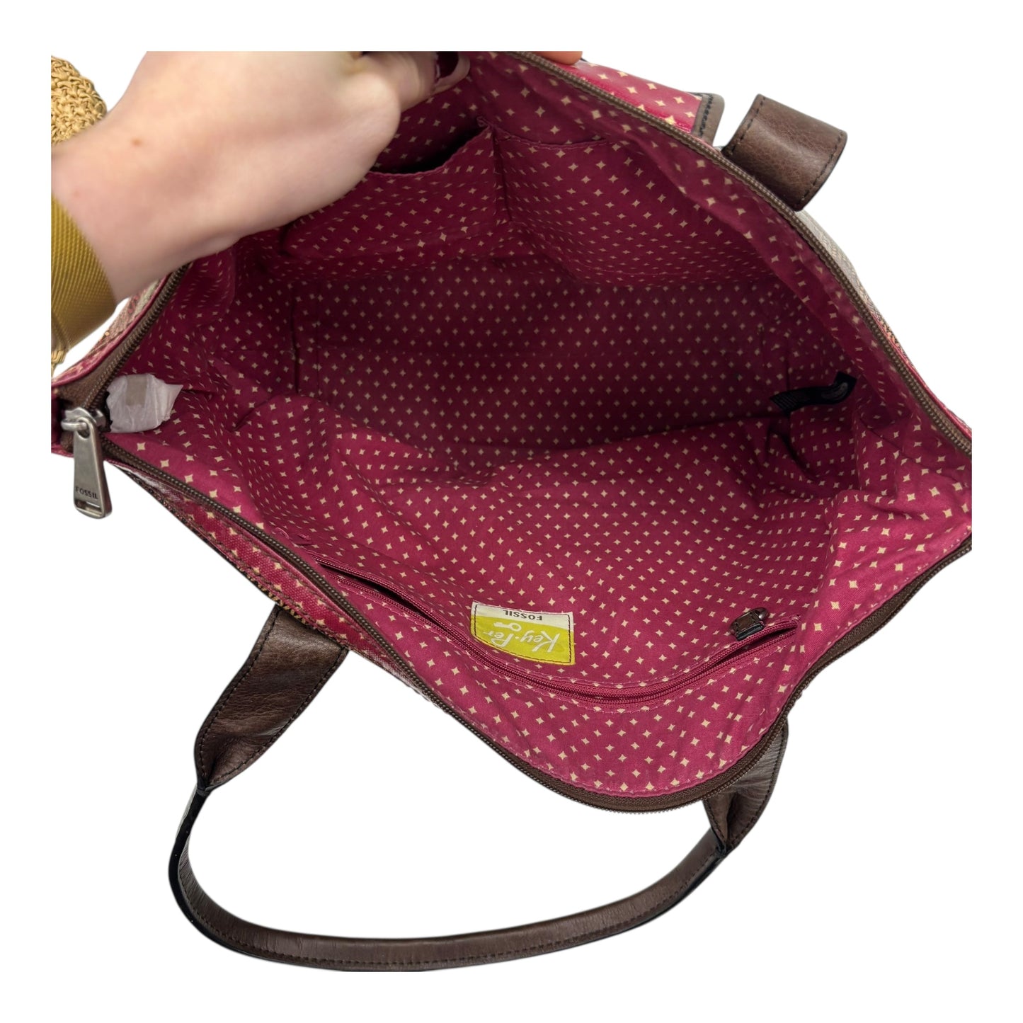 Handbag By Fossil In Multi, Size:Medium