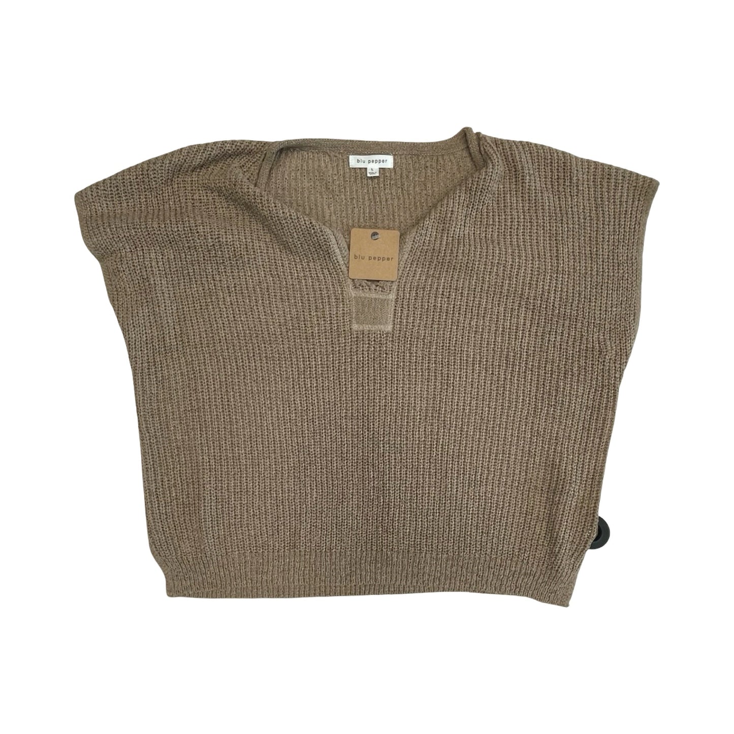 Top Ss By Blu Pepper In Beige, Size:L