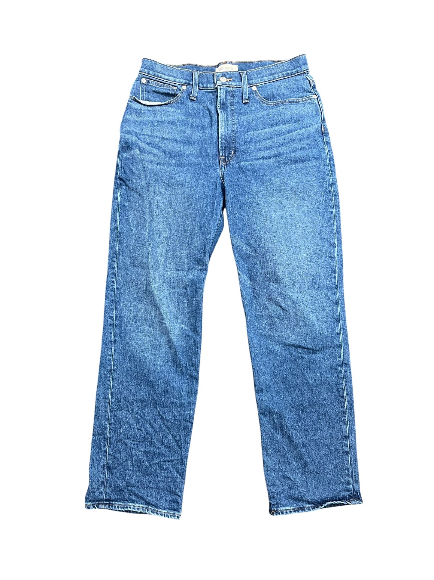 Jeans Straight By Madewell In Blue Denim, Size:10