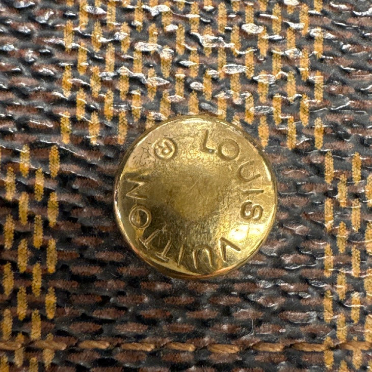 Damier Ebene Porte-Monnaie Tresor Wallet Luxury Designer By Louis Vuitton, Size: Large