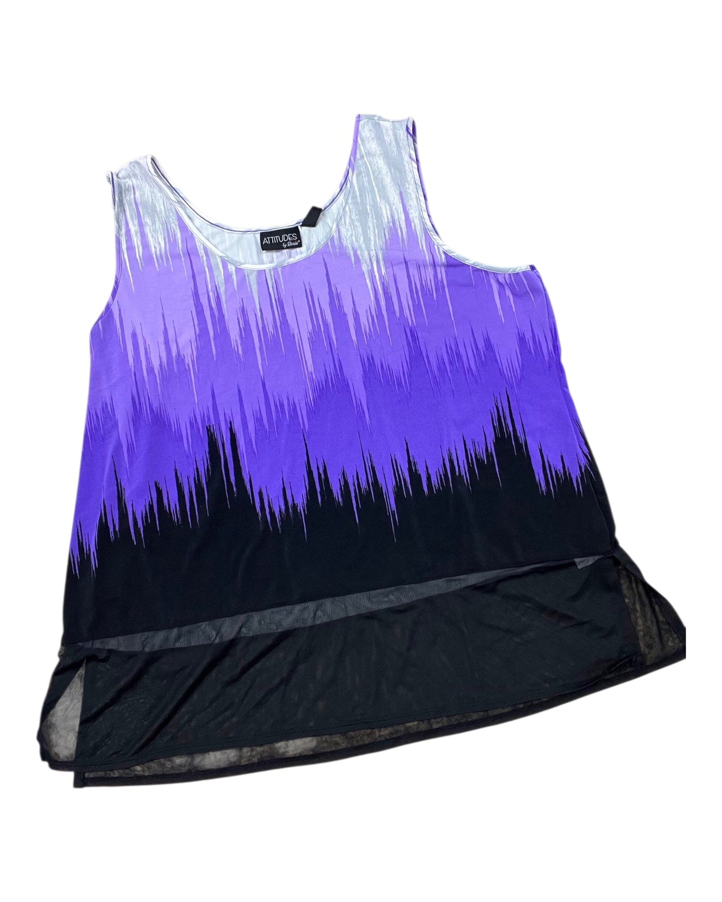 Top Sleeveless By Clothes Mentor In Purple, Size:3X