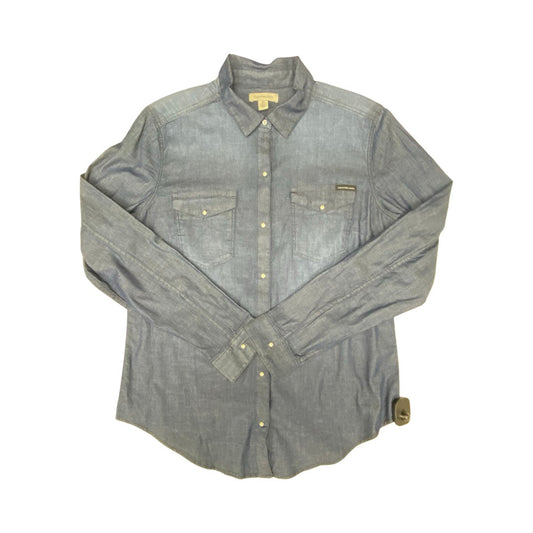 Top Ls By Calvin Klein In Blue, Size:M
