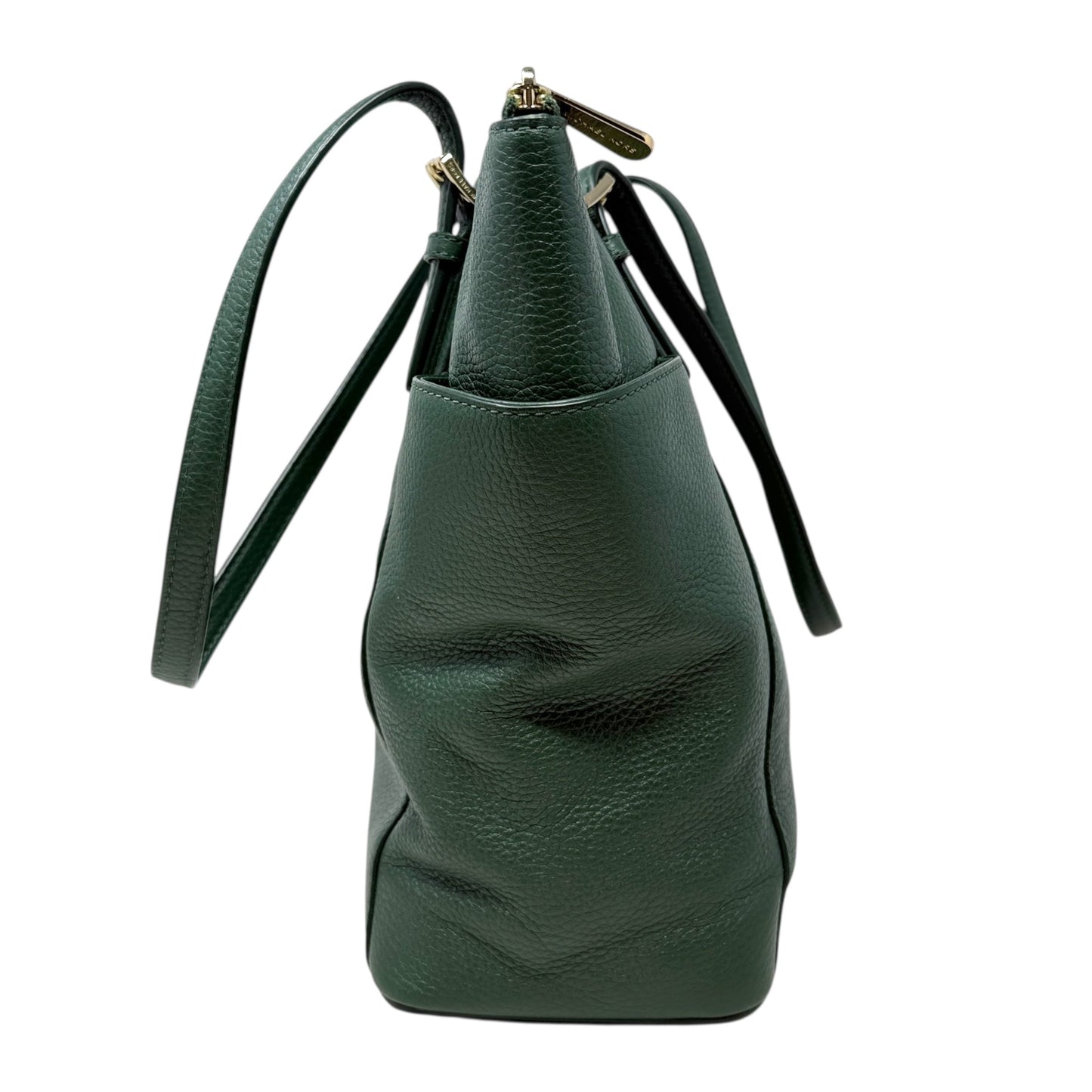 Jet Set Pebbled Leather Top Zip Tote Designer By Michael Kors, Size: Medium