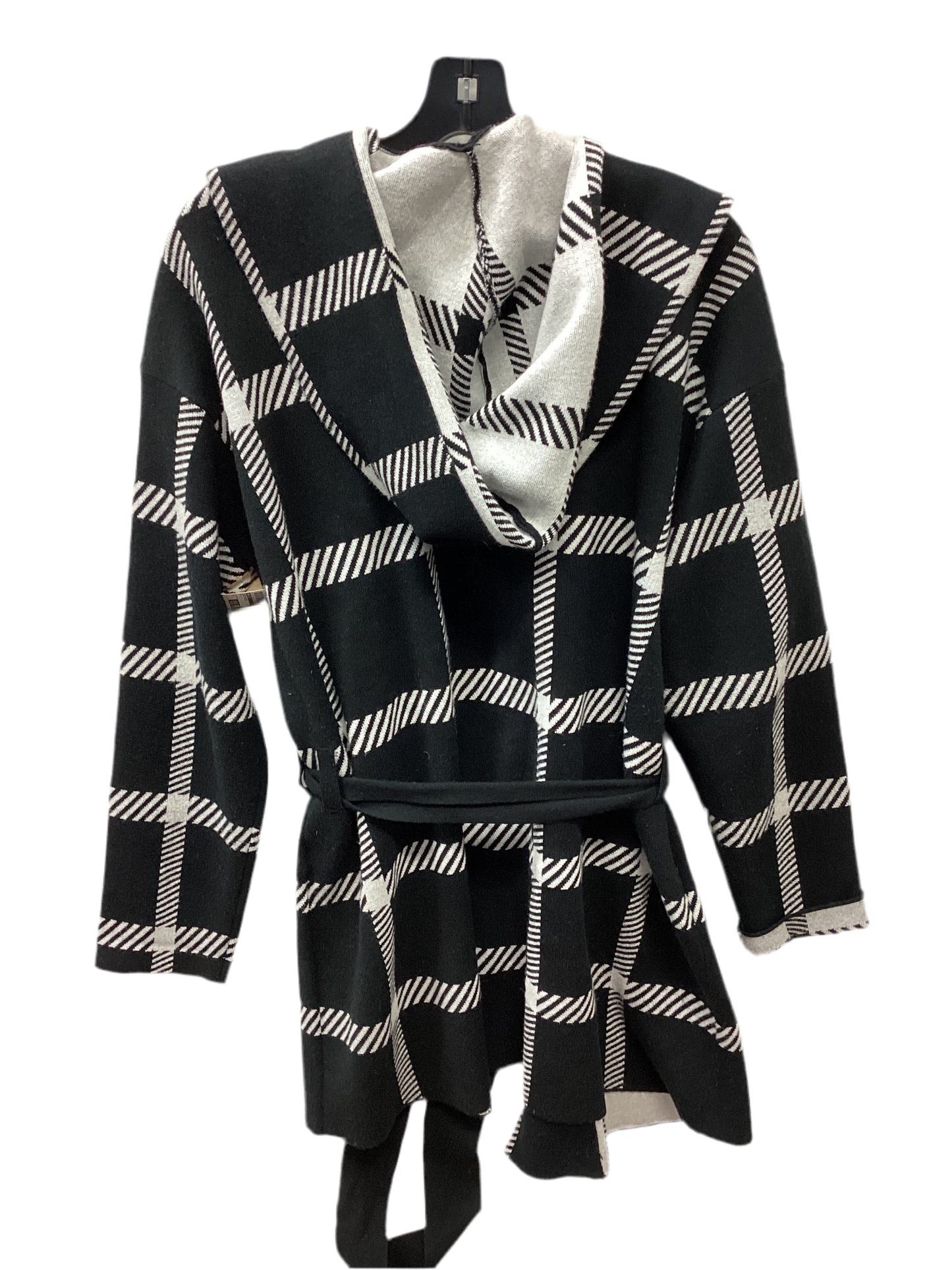 Sweater Cardigan By Anne Klein In Black, Size:L