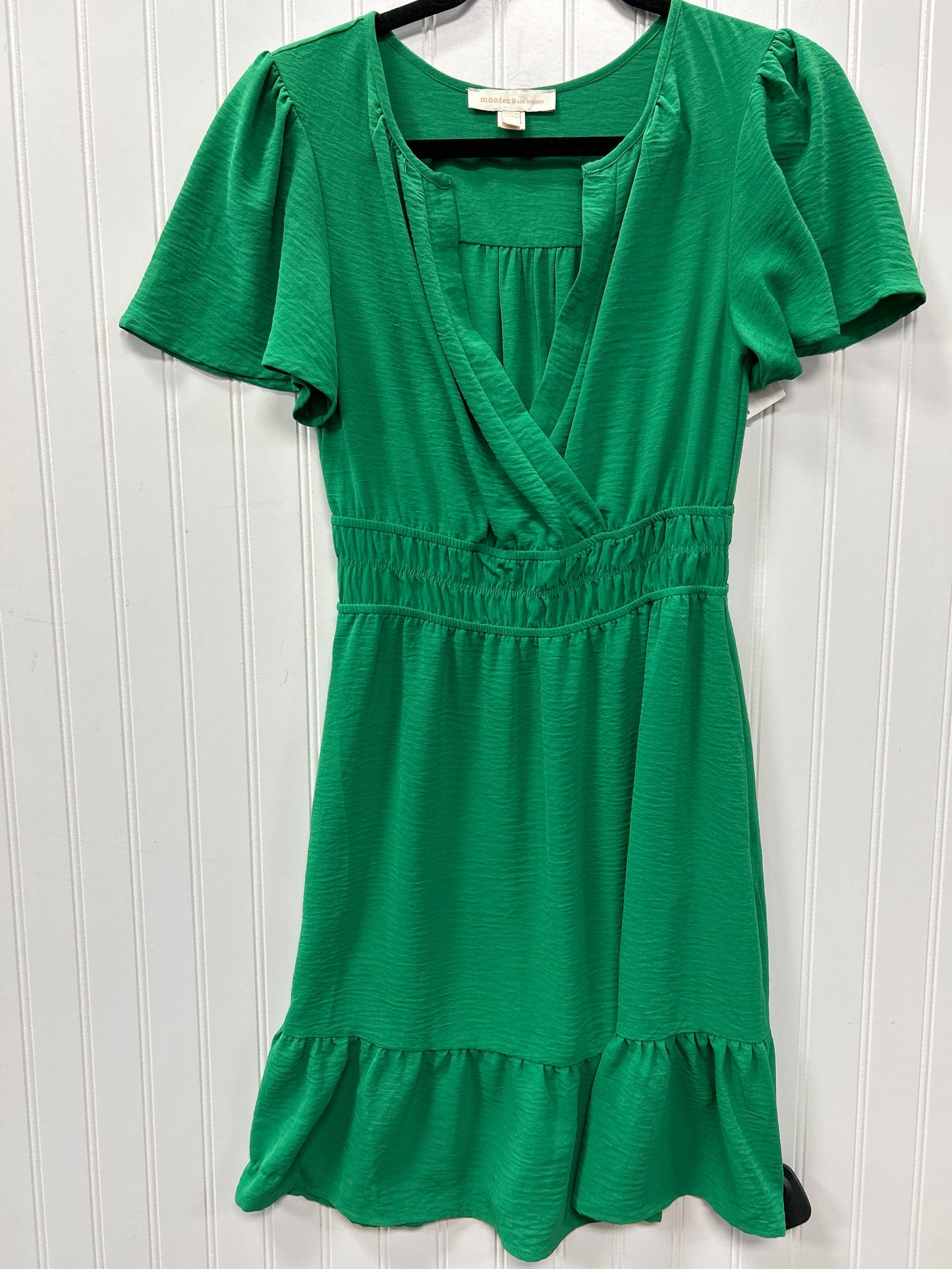 Dress Casual Midi By Monteau In Green, Size:S