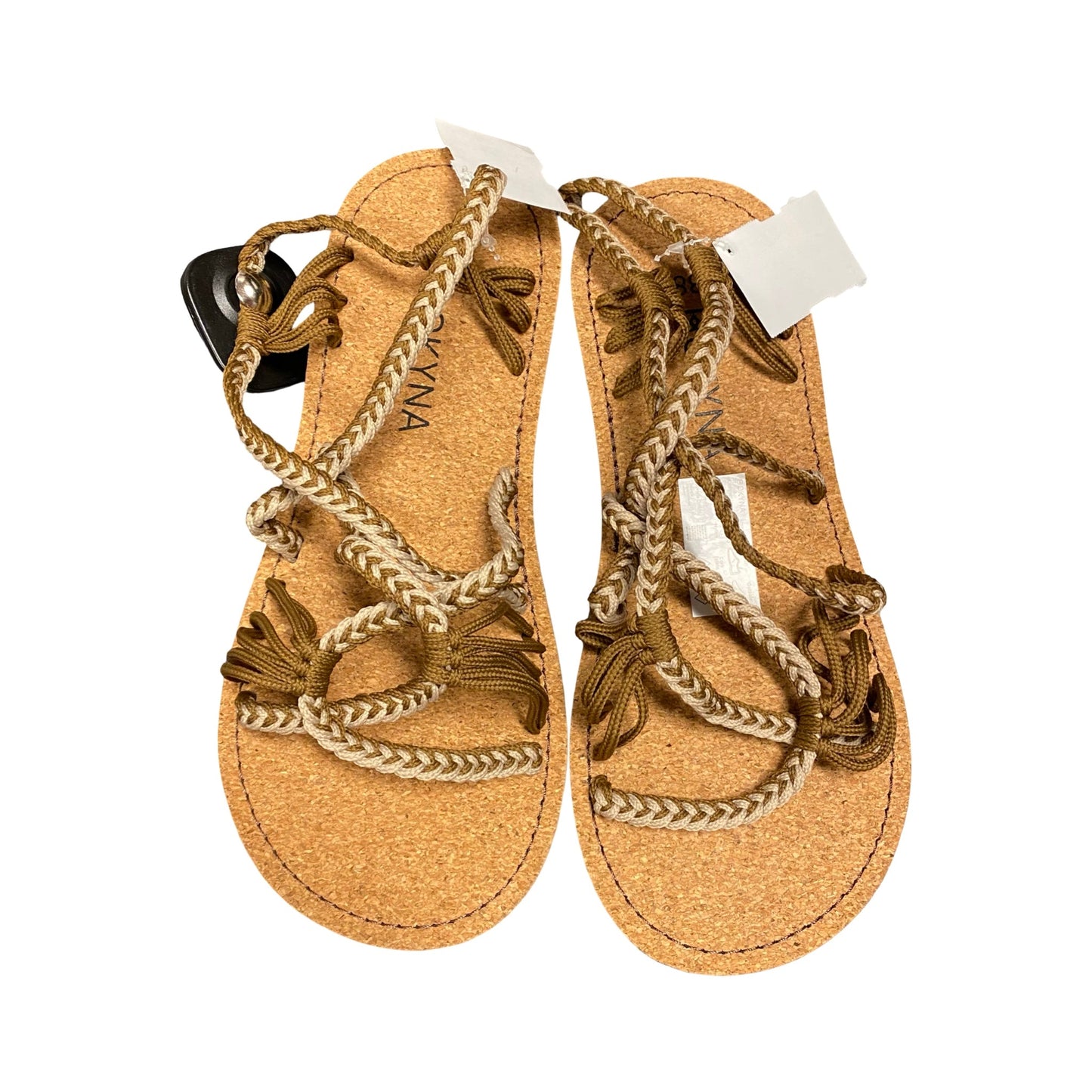Sandals Flats By Cmc In Brown, Size:7.5