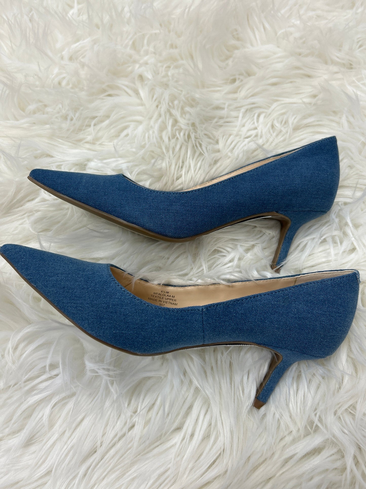Shoes Heels Kitten By Marc Fisher In Blue, Size:6.5