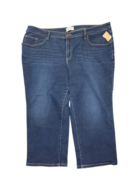 Jeans Straight By Lane Bryant In Blue Denim, Size:22