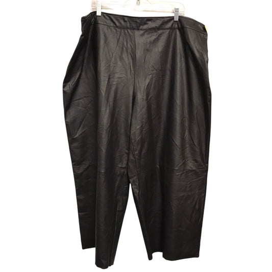 Pants Wide Leg By Isaac Mizrahi Live Qvc In Black, Size:26