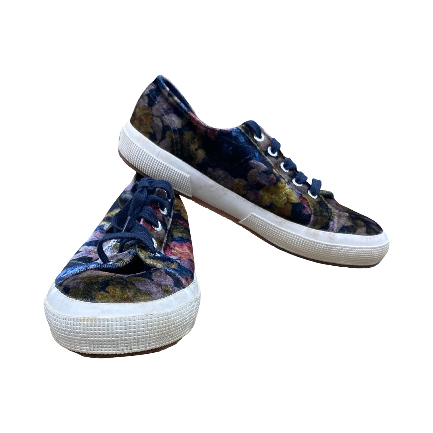 Shoes Sneakers By Superga In Floral Print, Size:7.5