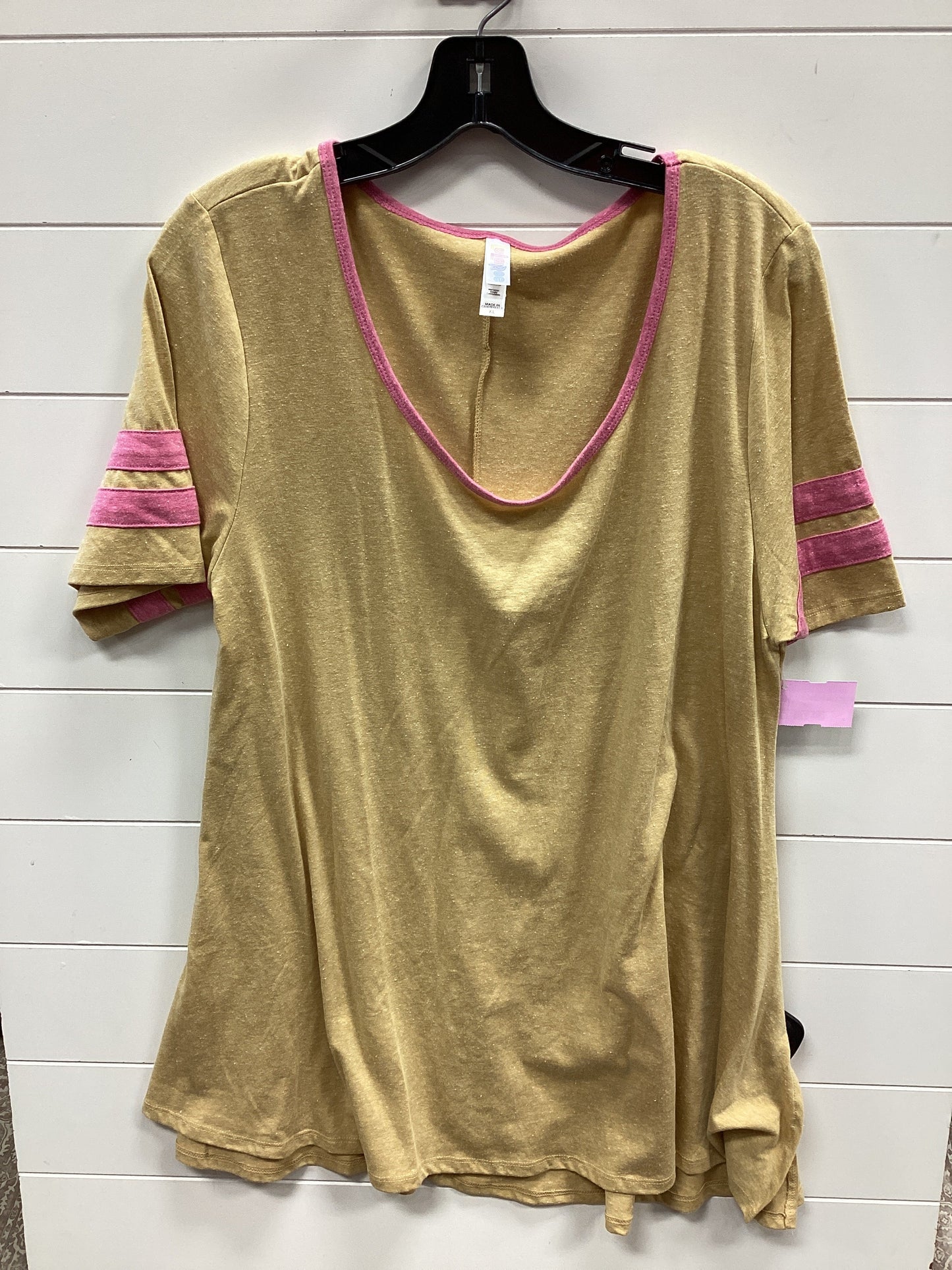Top Ss By Lularoe In Yellow, Size:Xl