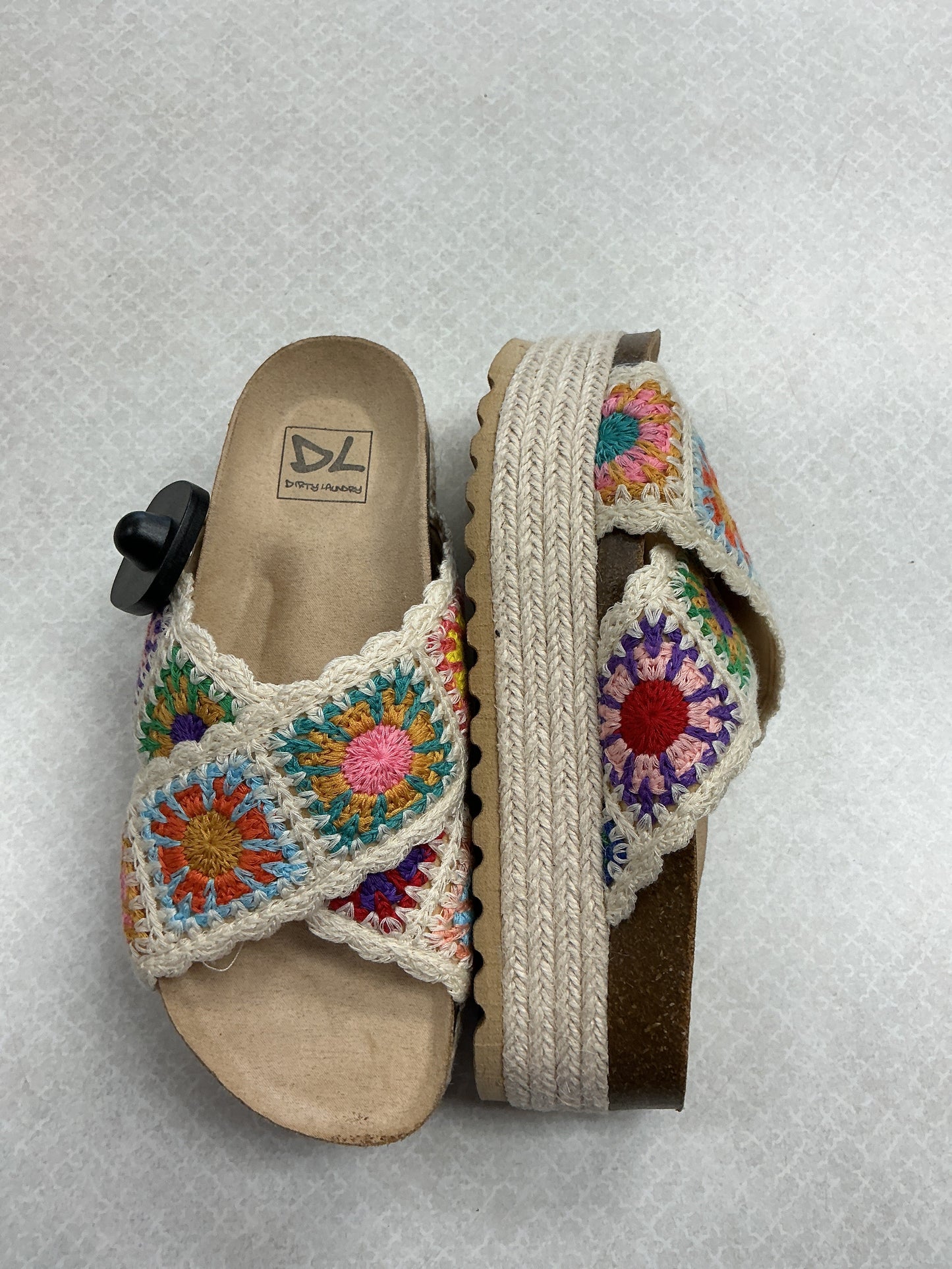Sandals Heels Platform By Dirty Laundry In Multi, Size:6
