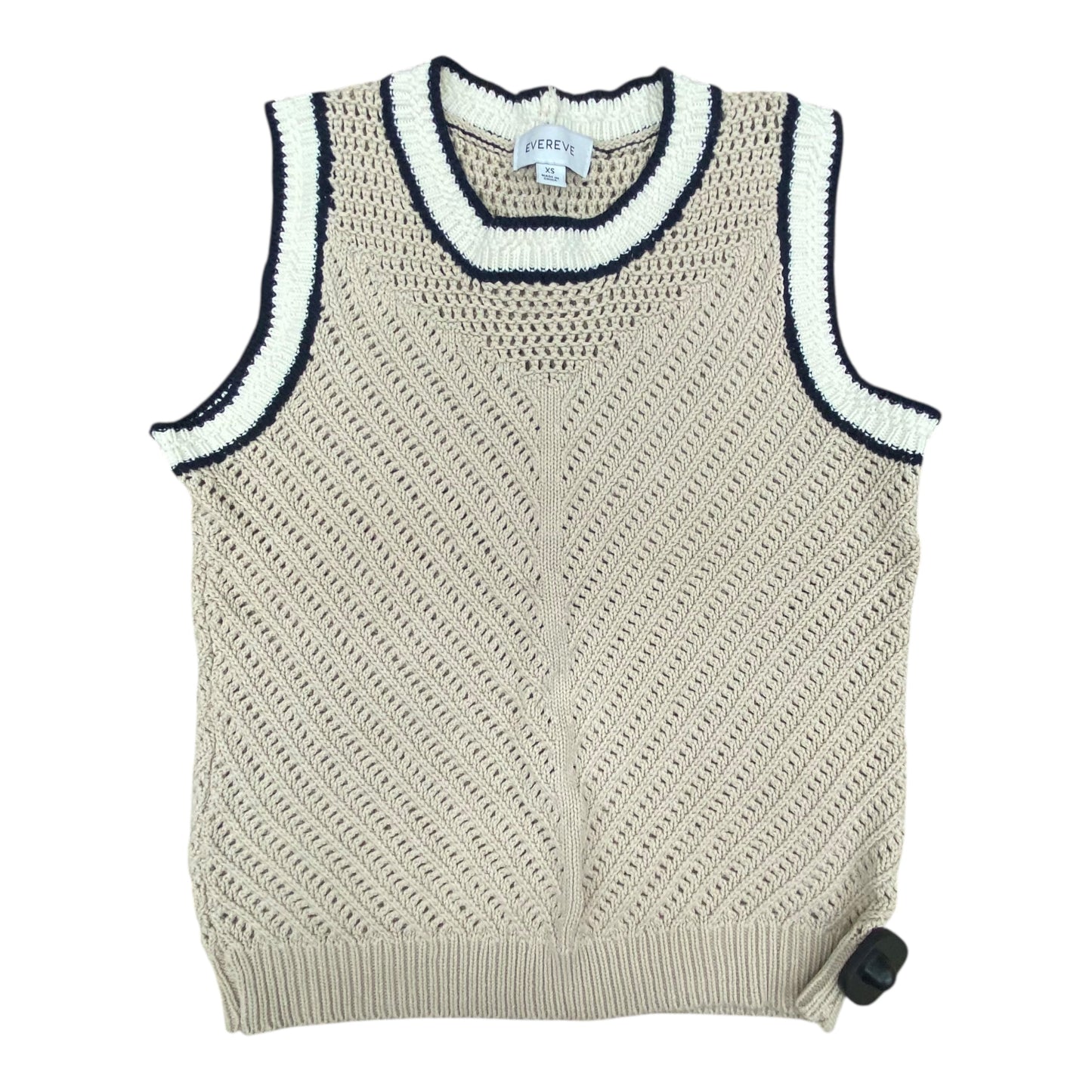 Vest Sweater By Evereve In Beige, Size:Xs