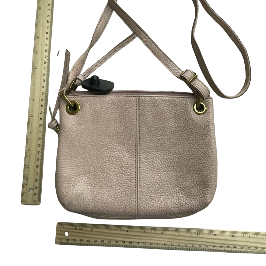 Handbag Leather By Fossil In Pink, Size:Small