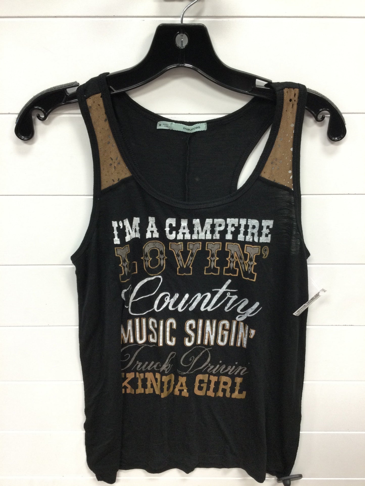 Top Sleeveless By Maurices In Black, Size:M