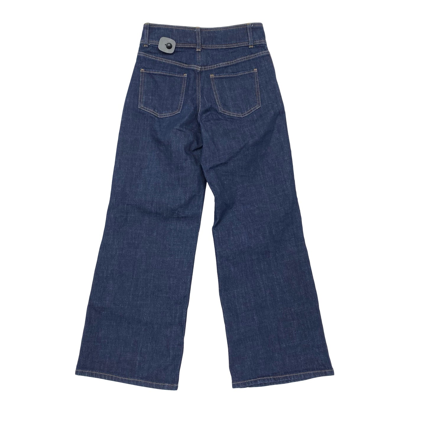 Jeans Wide Leg By Banana Republic In Blue Denim, Size:0