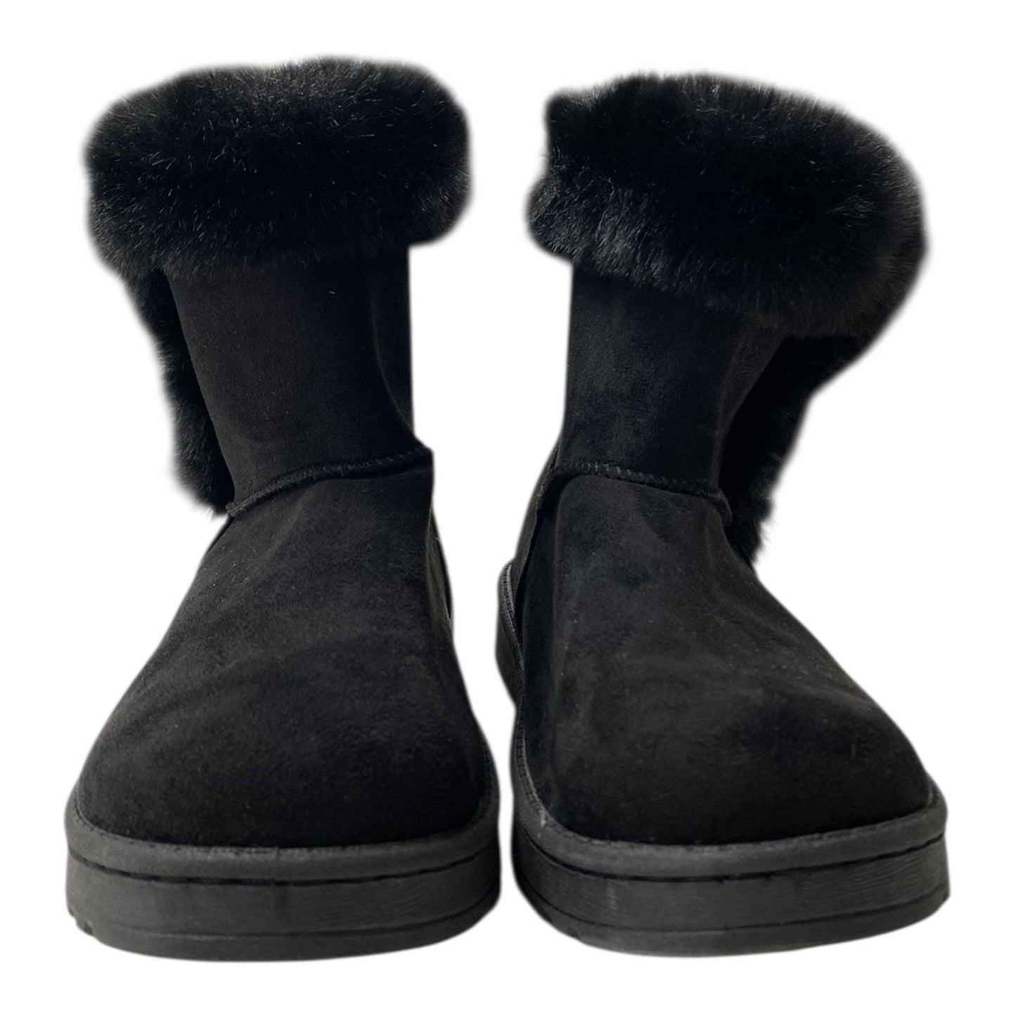 Boots Ankle Flats By So In Black, Size:6