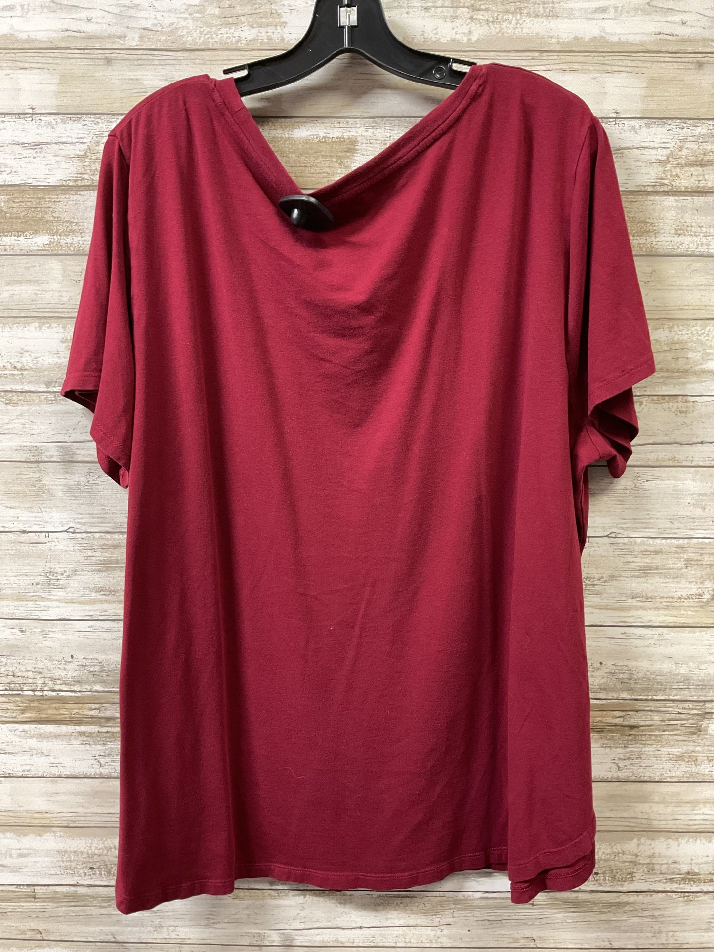 Top Ss By Ava & Viv In Red, Size:3X