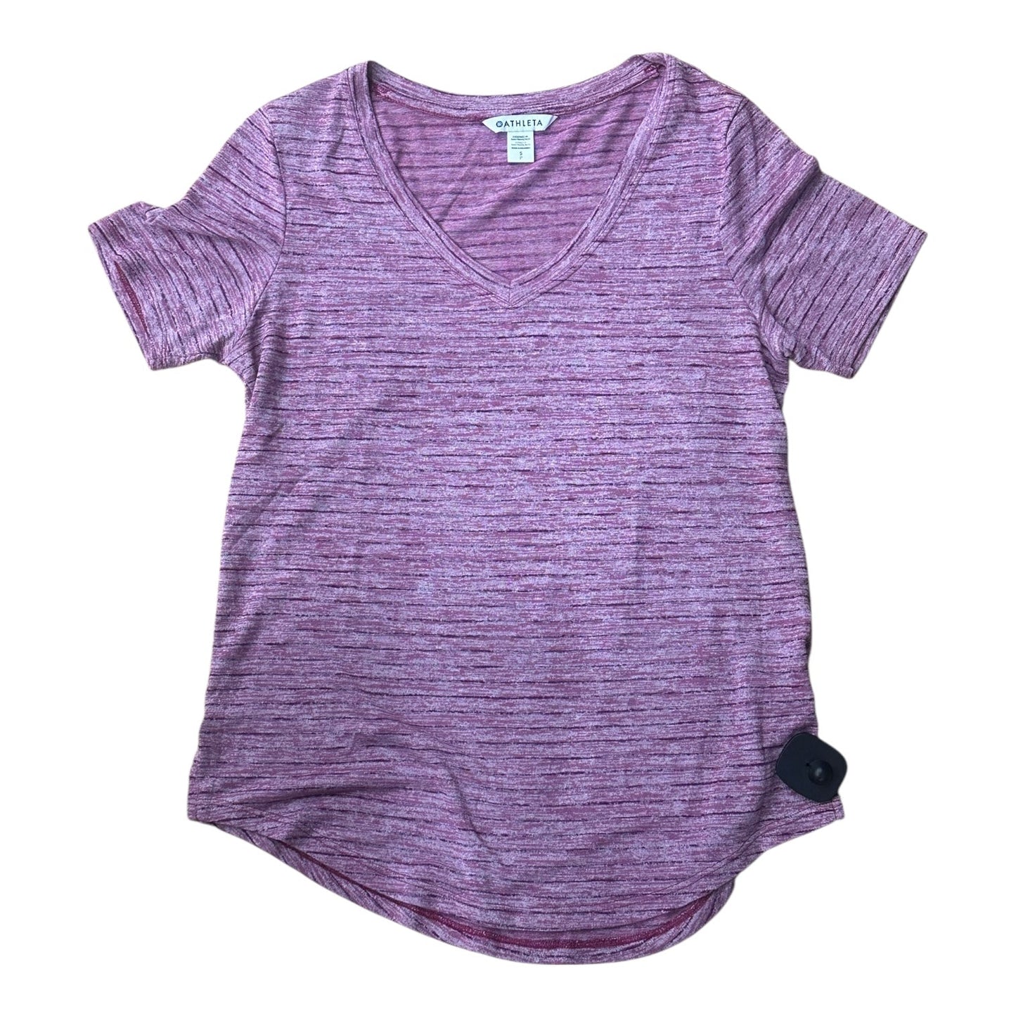 Top Ss By Athleta In Pink & Purple, Size:Sp