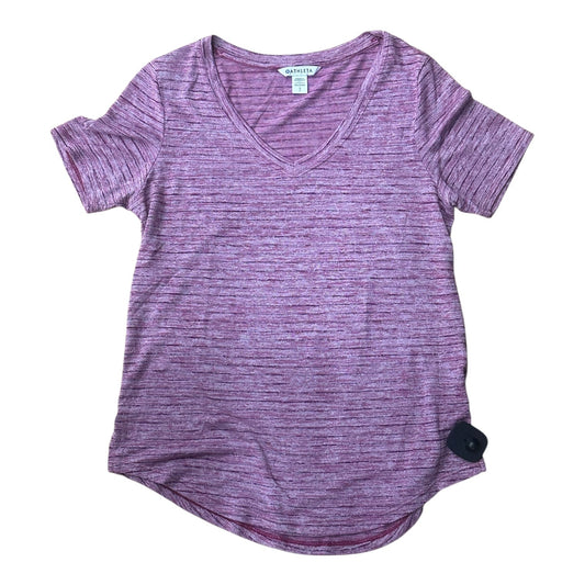 Top Ss By Athleta In Pink & Purple, Size:Sp