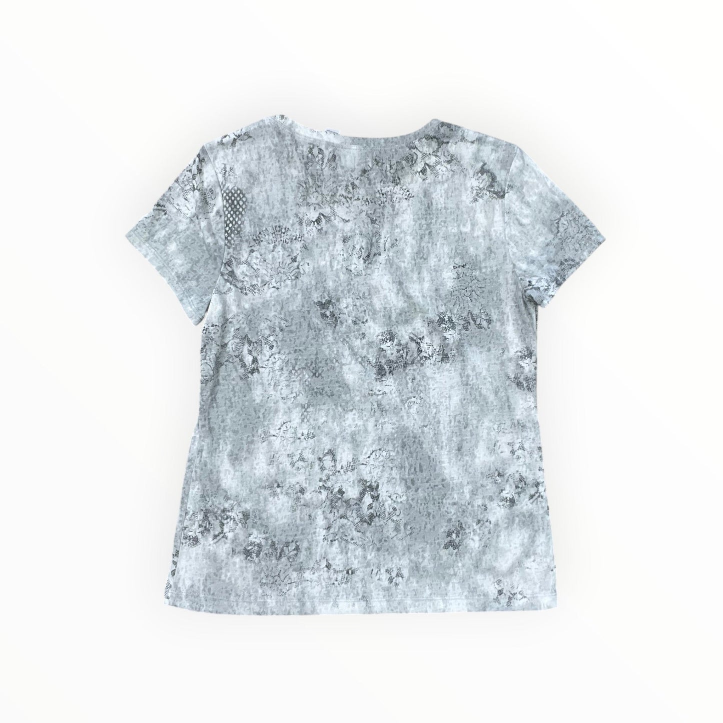 Top Ss By Chicos In Grey & White, Size:S