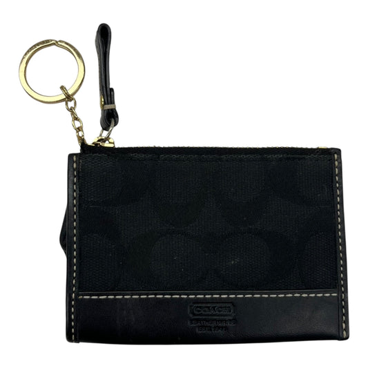 Wallet Designer By Coach In Black, Size:Small