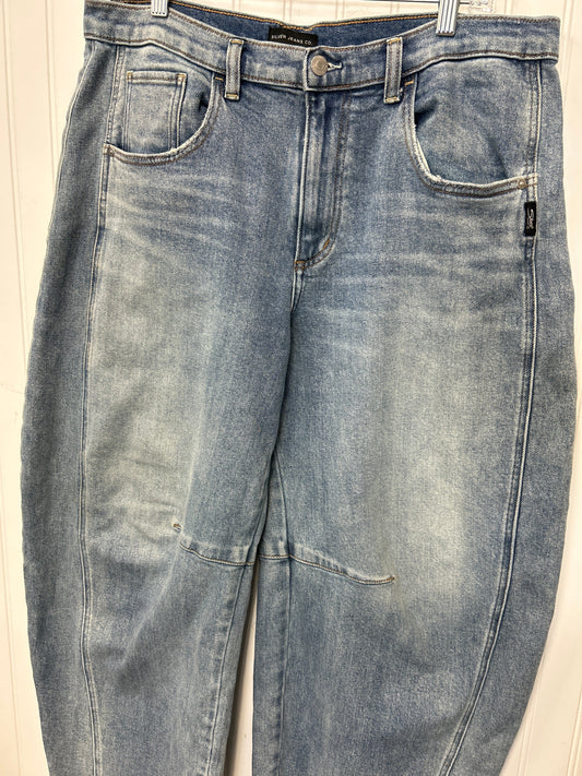 Jeans Wide Leg By Silver In Blue Denim, Size:10