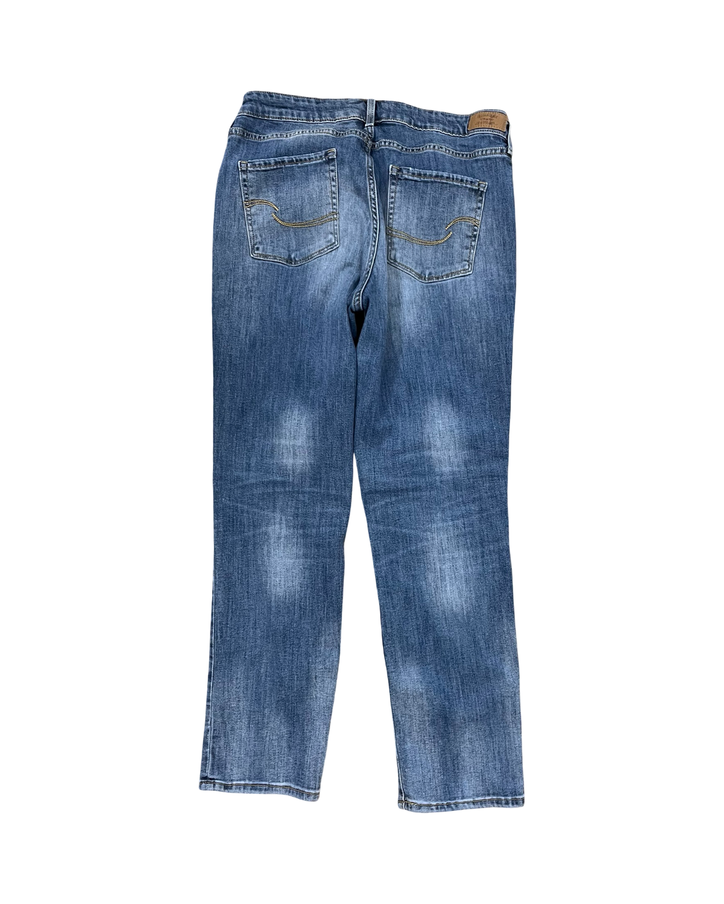 Jeans Straight By Levis In Blue Denim, Size:16