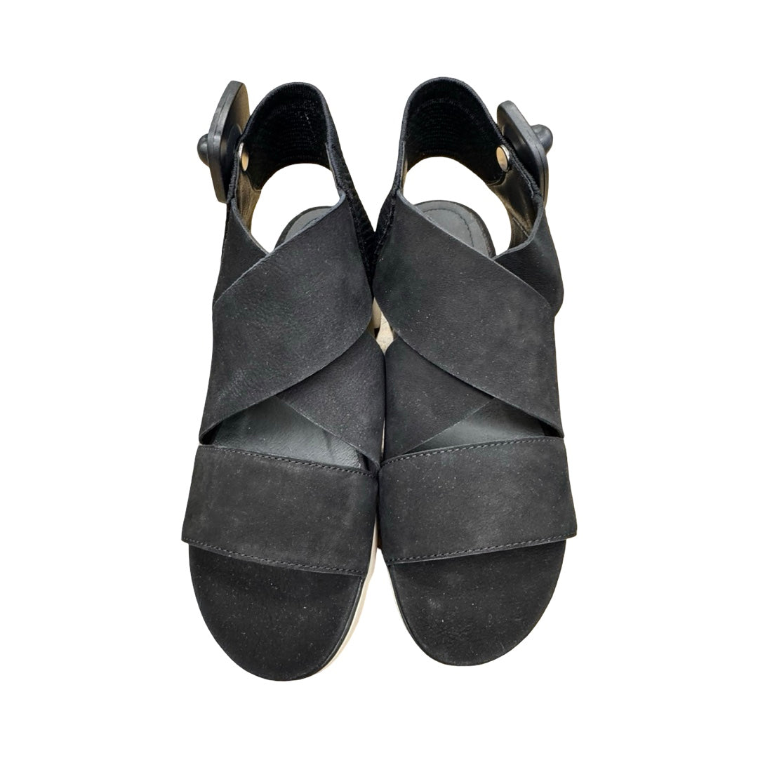 Shoes Designer By Eileen Fisher In Black, Size:9
