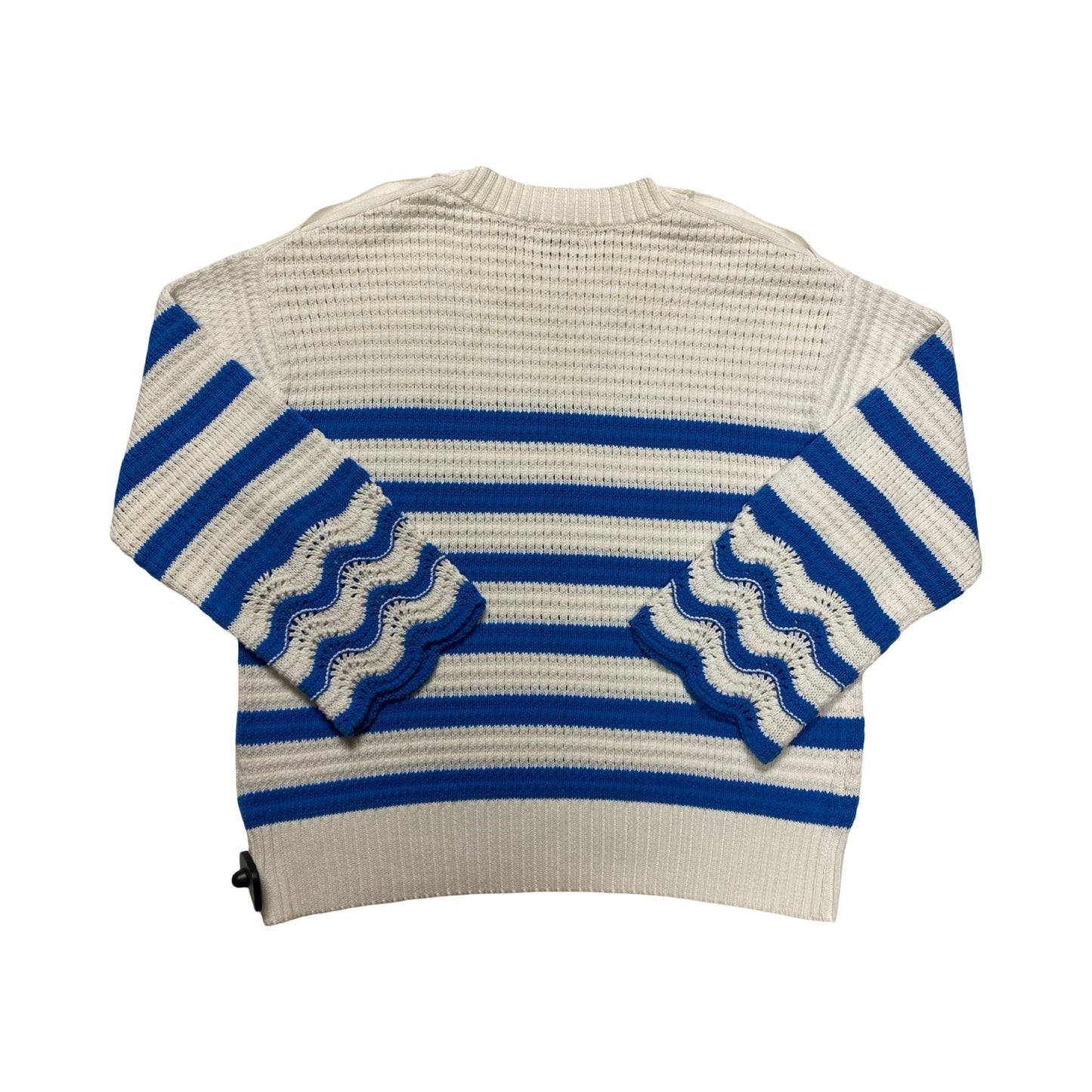 Sweater By J. Crew In Blue & White, Size:M