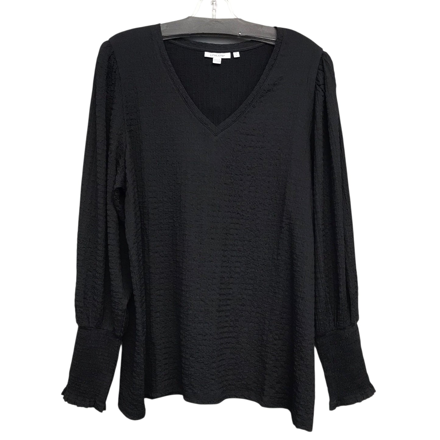 Top Ls By Chicos In Black, Size:Xl